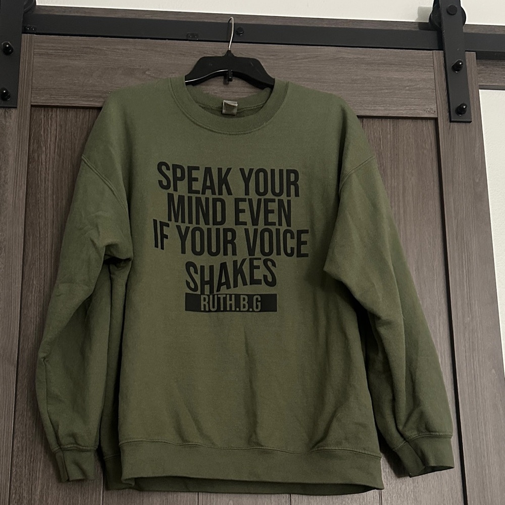 Euc Ruth Bader Ginsburg quote crewneck sweatshirt size XL